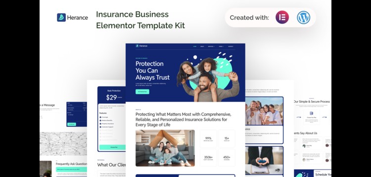 Item cover for download Herance - Insurance Company Elementor Template Kit