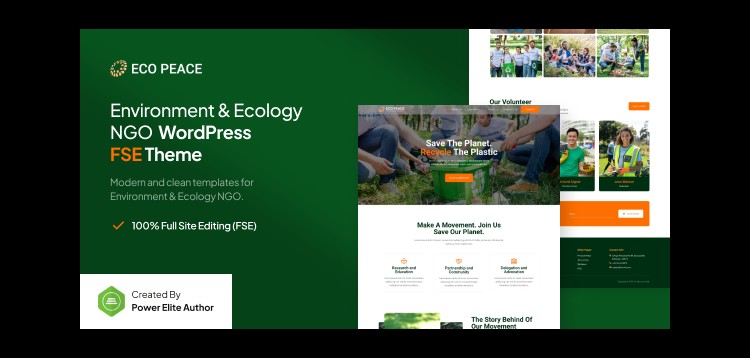 Item cover for download EcoPeace – Environment & Ecology NGO FSE WordPress Theme