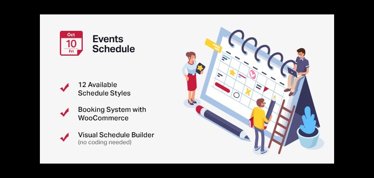 Item cover for download Events Schedule - WordPress Events Calendar Plugin