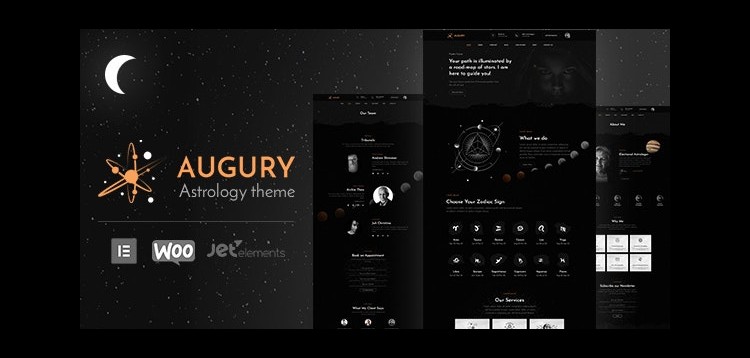 Item cover for download Augury | Horoscope, Astrology WordPress Theme