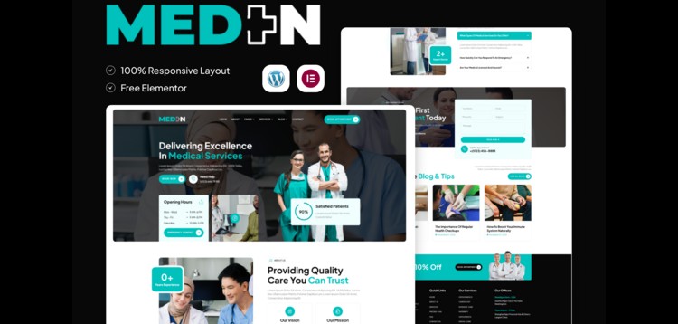 Item cover for download Meden - Health & Medical Elementor Template Kit