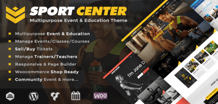 Item cover for download Sport Center - Multipurpose Events  Education WordPress Theme
