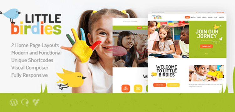 Item cover for download Little Birdies | Multipurpose Children WP Theme 