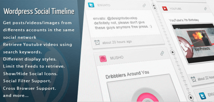 Item cover for download Wordpress Social Timeline