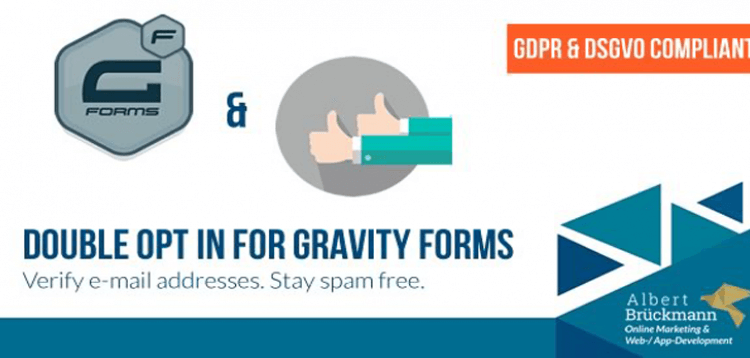 Item cover for download Double Opt in for Gravity Forms (GDPR  DSGVO compliant) - E-Mail Address Verification