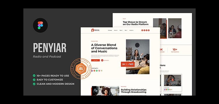 Item cover for download Penyiar - Radio and Podcast Figma Template
